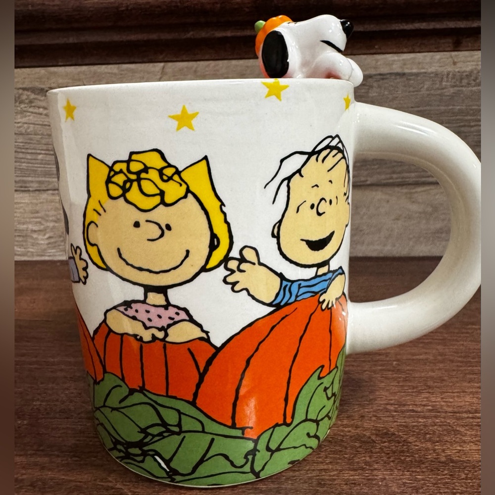 Super Cute ๐ฅฐ Charlie Brown & Friends in a Pumpkin ๐ patch MUG - NEW - Picture 5 of 11